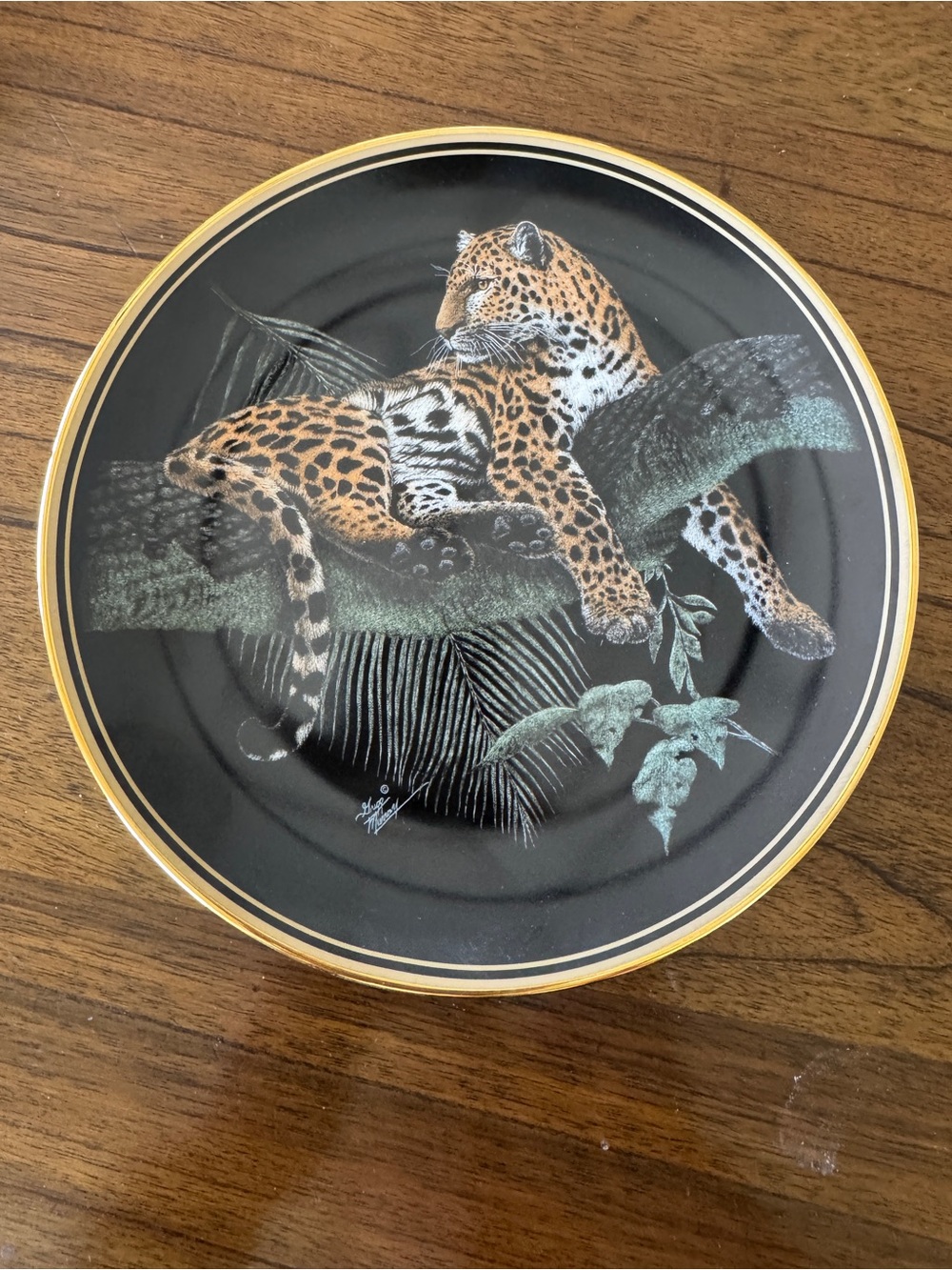 Hamilton Collection “Jaguar” Collector Plate – Gregg Murray – 1992